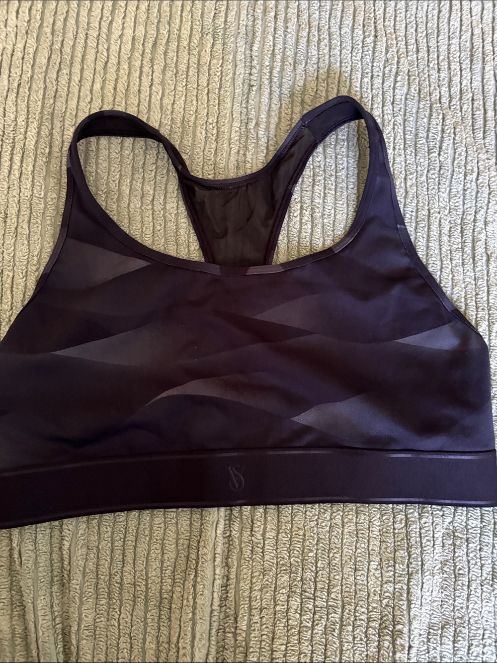 Women's Racerback Sports Bra - black M wave design